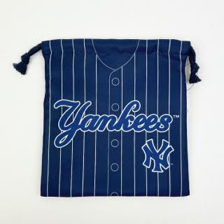 MLB(メジャーリーグ) ヤンキース 巾着(S) (ユニフォーム柄) キッズ スクール 野球