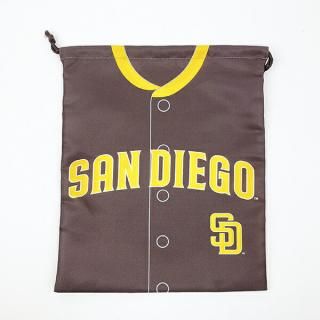 MLB(メジャーリーグ) パドレス 巾着(L) (ユニフォーム柄) キッズ スクール 野球