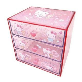 昭和レトロハローキティキティちゃん引き出し引出し3段
