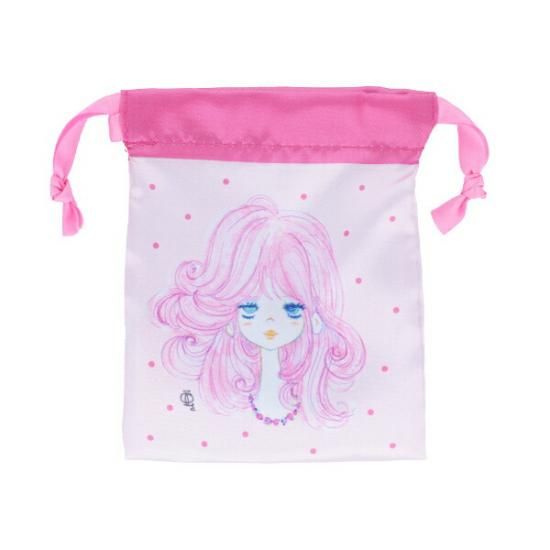 水森亜土 フルーツコレクション ミニ巾着 【全6種類のうちランダムで1