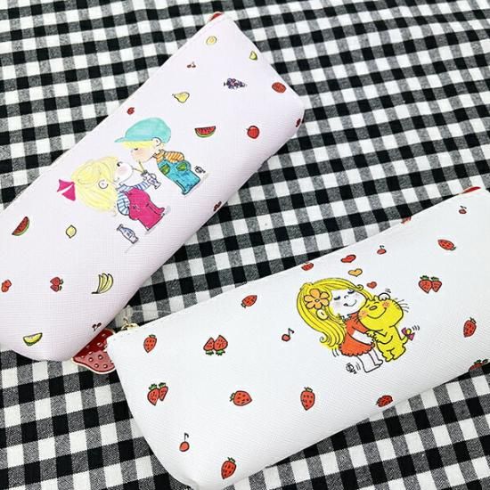 水森亜土 イチゴ ペンケース 文具 亜土ちゃん