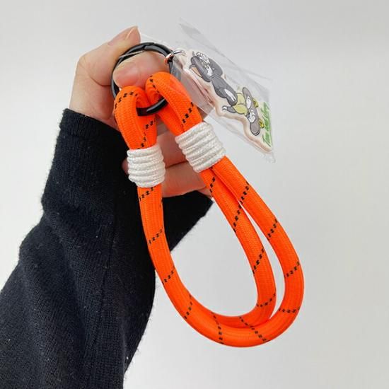 トムとジェリー スケボーモバイルハンドストラップ スマホ (オレンジ)