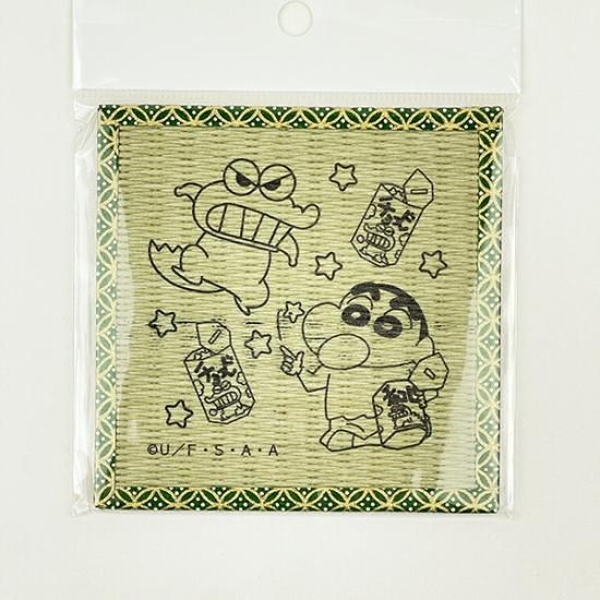 Japanese-style coaster of Crayon Shin-chan
