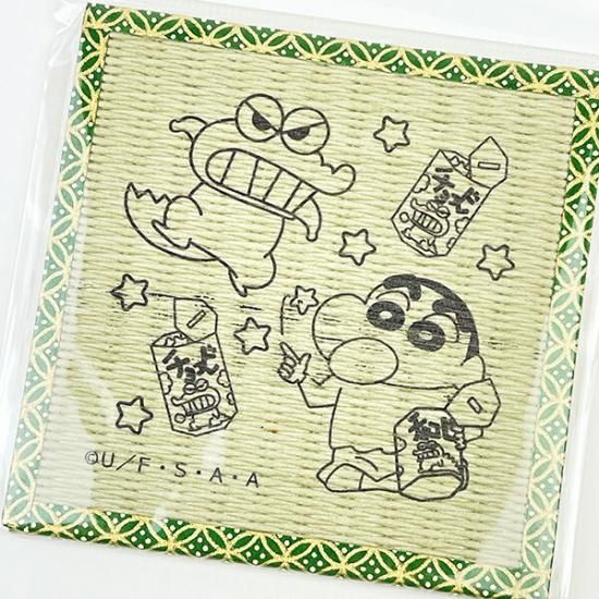 Japanese-style coaster of Crayon Shin-chan