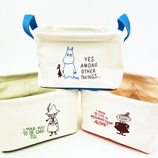 MOOMIN - 【★お得なお知らせ付★】MOOMIN 収納BOX（リトルミイ柄） 4柄セット ムーミン キャラクター 収納ボックス 約38×26×26cm