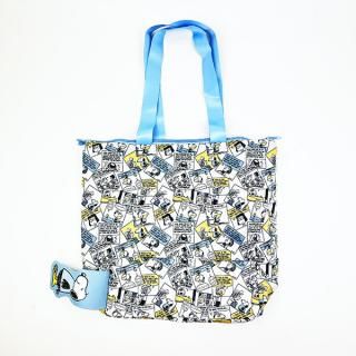 店内セール開催中!10％オフ対象商品! スヌーピー コミック 3ルームマチ付きエコバッグ マイバッグ SNOOPY