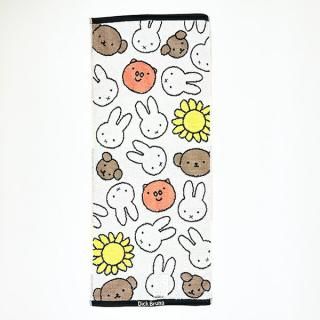 ミッフィー miffy ミッフィーフレンズ フェイスタオル (ホワイト) 日本製 西川