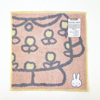 店内セール開催中!10％オフ対象商品! ミッフィー miffy ドレス ミニタオル (ピンク) ハンカチ 日本製 西川