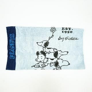 スヌーピー のびのびピローケース 75thツリー ブルー 枕カバー 寝具 パイル地 75th SNOOPY