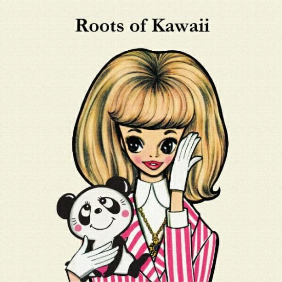 内藤ルネ キャンバスアート ルネガール＆ルネパンダ インテリア アート