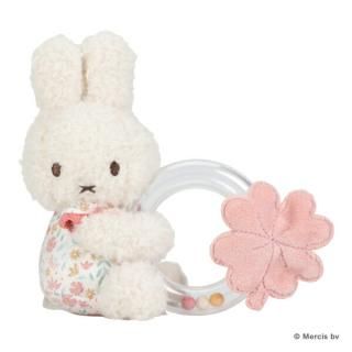 <img class='new_mark_img1' src='https://img.shop-pro.jp/img/new/icons15.gif' style='border:none;display:inline;margin:0px;padding:0px;width:auto;' />ミッフィー miffy x Little Dutch リングラトル ラッキーブロッサム ベビー 出産祝い