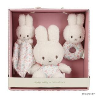 <img class='new_mark_img1' src='https://img.shop-pro.jp/img/new/icons15.gif' style='border:none;display:inline;margin:0px;padding:0px;width:auto;' />ミッフィー miffy x Little Dutch ギフトボックス3点セット ラッキーブロッサム ギフトセット 出産祝い