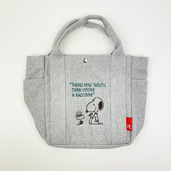 Lacousette スヌーピー トートバッグ グレー LA COUSETTE New Classical Eco Bag /S size L.GRAY