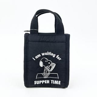 <img class='new_mark_img1' src='https://img.shop-pro.jp/img/new/icons15.gif' style='border:none;display:inline;margin:0px;padding:0px;width:auto;' />スヌーピー SUPPER TIME 簡易保冷ミニトートバッグ ランチ SNOOPY ROOTOTE ルートート コラボ