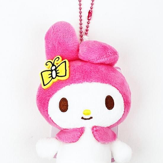 平成レトロ ピンク マイメロディ イニシャルぬいぐるみ いちご