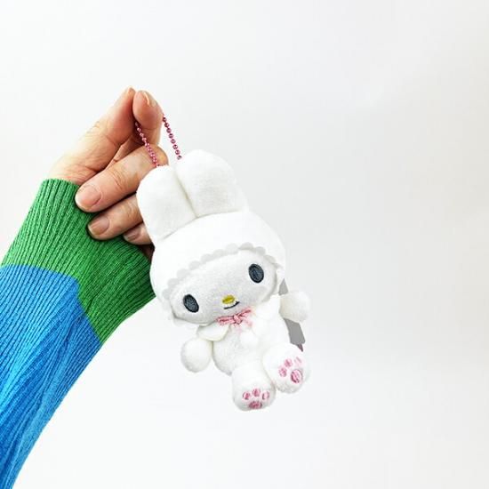 楽天市場】マイメロディ ぬいぐるみ ふわふわスノーデザイン