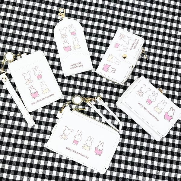ミッフィー miffy 三つ折りがま口財布 ホワイト