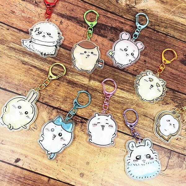 ちいかわ ぷっくりったいキーホルダー 古本屋 アクリル