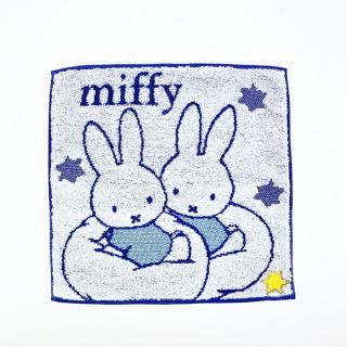 <img class='new_mark_img1' src='https://img.shop-pro.jp/img/new/icons15.gif' style='border:none;display:inline;margin:0px;padding:0px;width:auto;' />ミッフィー miffy スター ミニタオル ブルー ハンカチ 西川
