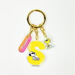 <img class='new_mark_img1' src='https://img.shop-pro.jp/img/new/icons15.gif' style='border:none;display:inline;margin:0px;padding:0px;width:auto;' />スヌーピー 『S』 イニシャル3連アクリルキーホルダー (イエロー) SNOOPY