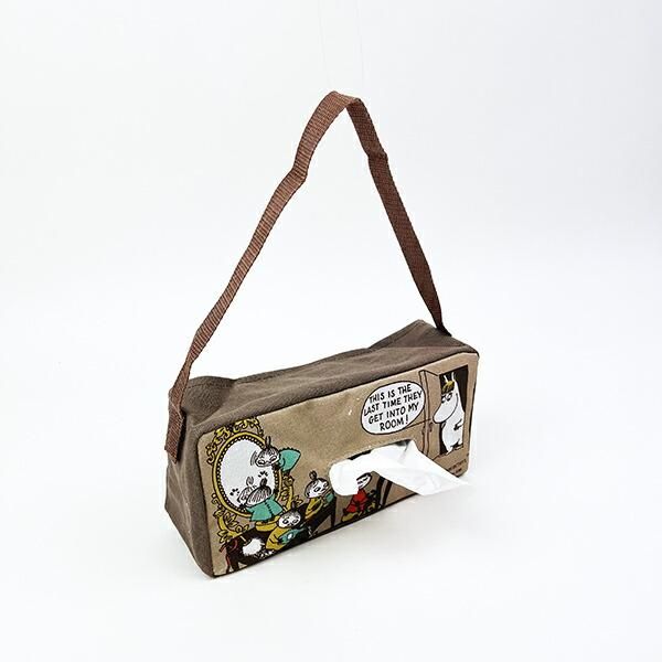 ムーミン ティッシュケース (ブラウン) カー用品