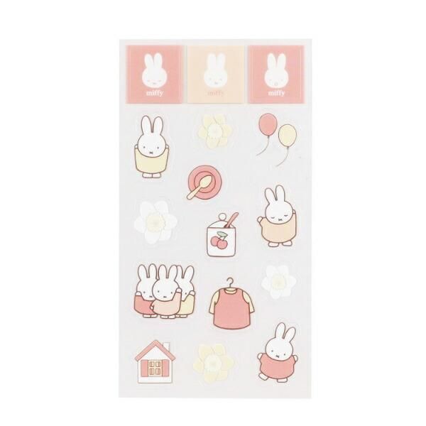 ミッフィー miffy シール イエロー フラワーシリーズ ステッカー