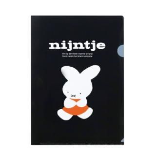 <img class='new_mark_img1' src='https://img.shop-pro.jp/img/new/icons15.gif' style='border:none;display:inline;margin:0px;padding:0px;width:auto;' />ミッフィー miffy 70th ナインチェ A4クリアファイル ブラック 文具 日本製