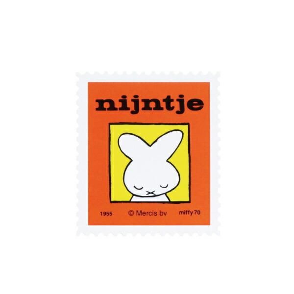 ミッフィー miffy 70th ナインチェ ステッカー レッド 文具 日本製