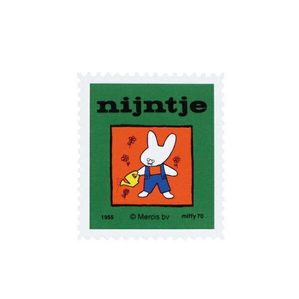 ミッフィー miffy 70th ナインチェ ステッカー グリーン 文具 日本製