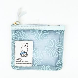 <img class='new_mark_img1' src='https://img.shop-pro.jp/img/new/icons15.gif' style='border:none;display:inline;margin:0px;padding:0px;width:auto;' />ミッフィー miffy ティッシュケース付きポーチ ブルー フラワーシリーズ
