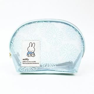 <img class='new_mark_img1' src='https://img.shop-pro.jp/img/new/icons15.gif' style='border:none;display:inline;margin:0px;padding:0px;width:auto;' />ミッフィー miffy シェル型ポーチ ブルー フラワーシリーズ