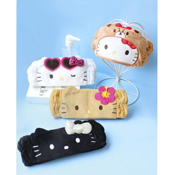 サンリオ モノクロ ハローキティ フェイスヘアバンド Sanrio