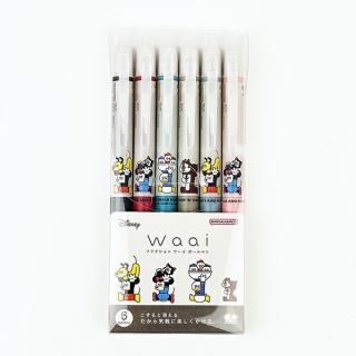 <img class='new_mark_img1' src='https://img.shop-pro.jp/img/new/icons15.gif' style='border:none;display:inline;margin:0px;padding:0px;width:auto;' />ディズニー フリクションWaai 6色セット 文具 ペン オフィス 学校 Disney