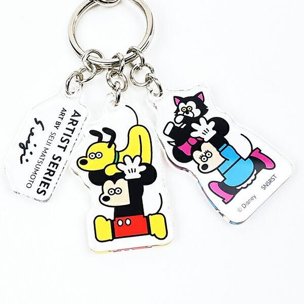 ディズニーの3連アクリルキーホルダー