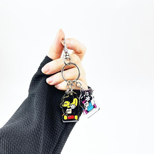 ディズニーの3連アクリルキーホルダー