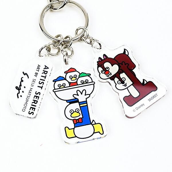 ディズニーの3連アクリルキーホルダー