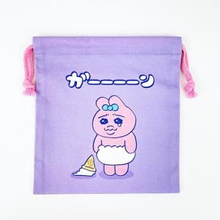 <img class='new_mark_img1' src='https://img.shop-pro.jp/img/new/icons15.gif' style='border:none;display:inline;margin:0px;padding:0px;width:auto;' />おぱんちゅうさぎ アイス おぱんちゅ 巾着袋 パープル