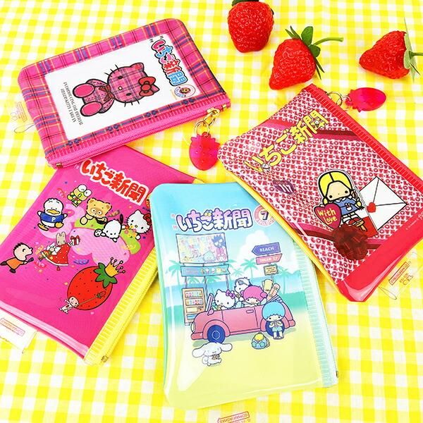 サンリオ いちご新聞50th ミニポーチ(1990) Sanrio