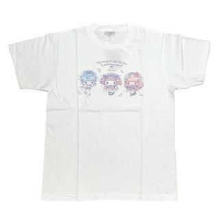 <img class='new_mark_img1' src='https://img.shop-pro.jp/img/new/icons15.gif' style='border:none;display:inline;margin:0px;padding:0px;width:auto;' />サンリオ マイメロディ&キキララ 50th×DOLLY MIX Tシャツ(M) ホワイト アパレル Sanrio