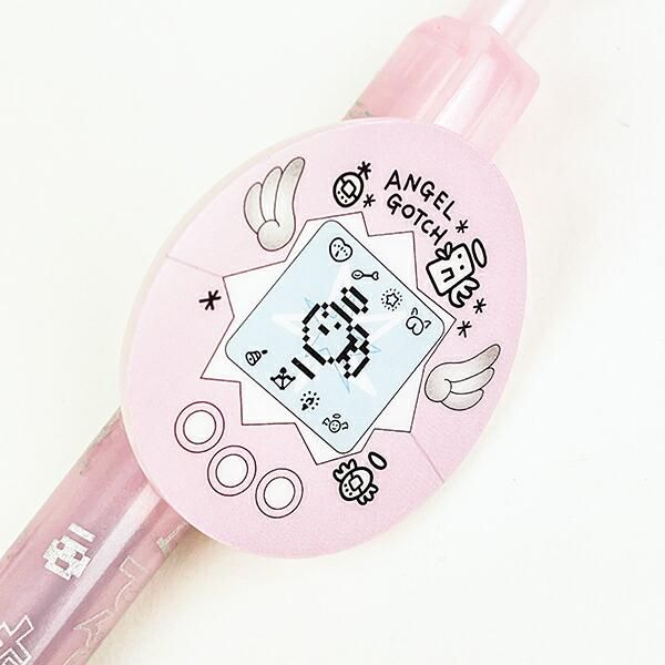 たまごっち てんしっち プレート付きボールペン ピンク 文具 日本製