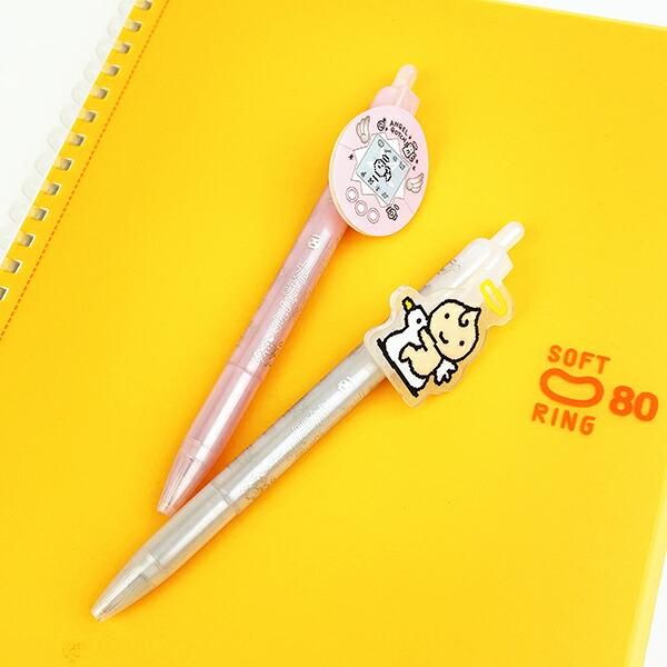 たまごっち てんしっち プレート付きボールペン ピンク 文具 日本製