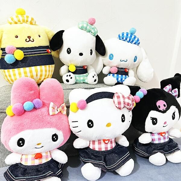 サンリオ マイメロディ ギンガムデニム ぬいぐるみ(S) Sanrio