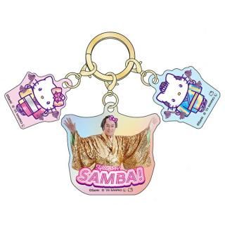 <img class='new_mark_img1' src='https://img.shop-pro.jp/img/new/icons15.gif' style='border:none;display:inline;margin:0px;padding:0px;width:auto;' />【予約品】《10月発売予定》サンリオ マツケンサンバ×ハローキティ 3連アクリルキーホルダー サンバ！ 松平健 Sanrio