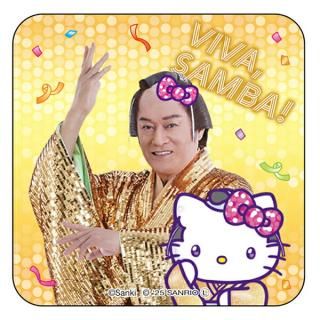 <img class='new_mark_img1' src='https://img.shop-pro.jp/img/new/icons15.gif' style='border:none;display:inline;margin:0px;padding:0px;width:auto;' />【予約品】《10月発売予定》サンリオ マツケンサンバ×ハローキティ アクリルマグネット ゴールド 磁石 松平健 Sanrio