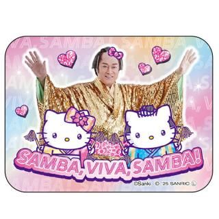 <img class='new_mark_img1' src='https://img.shop-pro.jp/img/new/icons15.gif' style='border:none;display:inline;margin:0px;padding:0px;width:auto;' />【予約品】《10月発売予定》サンリオ マツケンサンバ×ハローキティ アクリルマグネット レインボー 磁石 松平健 Sanrio