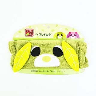 <img class='new_mark_img1' src='https://img.shop-pro.jp/img/new/icons15.gif' style='border:none;display:inline;margin:0px;padding:0px;width:auto;' />お茶犬 リョク ヘアバンド 洗顔 メイク