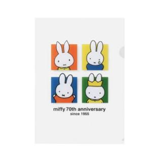 <img class='new_mark_img1' src='https://img.shop-pro.jp/img/new/icons15.gif' style='border:none;display:inline;margin:0px;padding:0px;width:auto;' />ミッフィー miffy 70th A4クリアホルダー ブロック 文具 日本製