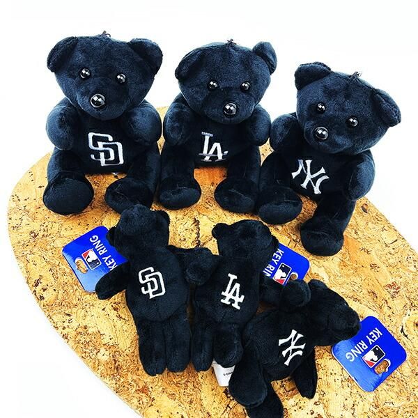MLB(メジャーリーグ) ドジャース ベアキーホルダー(大) ブラック