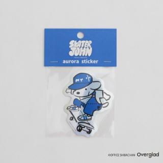 <img class='new_mark_img1' src='https://img.shop-pro.jp/img/new/icons15.gif' style='border:none;display:inline;margin:0px;padding:0px;width:auto;' />【予約品】《7月発売予定！》 SKATER JON (スケータージョン) オーロラステッカー (regular) 日本製