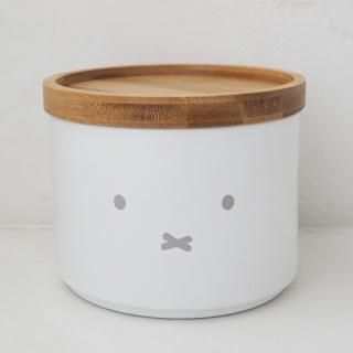 <img class='new_mark_img1' src='https://img.shop-pro.jp/img/new/icons15.gif' style='border:none;display:inline;margin:0px;padding:0px;width:auto;' />【予約品】《8月下旬発売予定！入荷次第順次発送！》 ミッフィー miffy バンブーフタ付きキャニスター(顔だけミッフィー) キッチン
